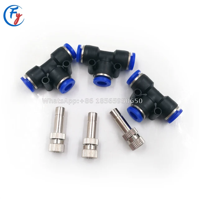 Maging Hűtőrendszer Alacsony Nyomású Katomizáló Fúvókák 6 Mm -Es Póló Csúszás Zár Gyors Csatlakozók Páridítják A Tereprendező Permetezőgépet - Image 5