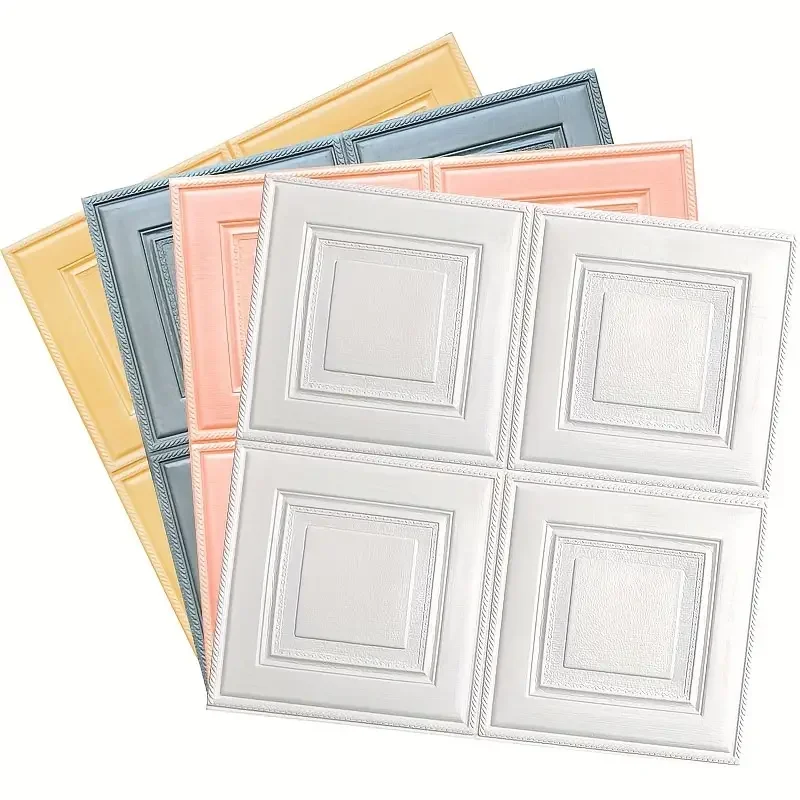 1/5/10pcs 70*70cm 3D Stereo Self-Adhesive Wall Sticker Waterproof Bedroom Living Room Background Decoration Wallpaper