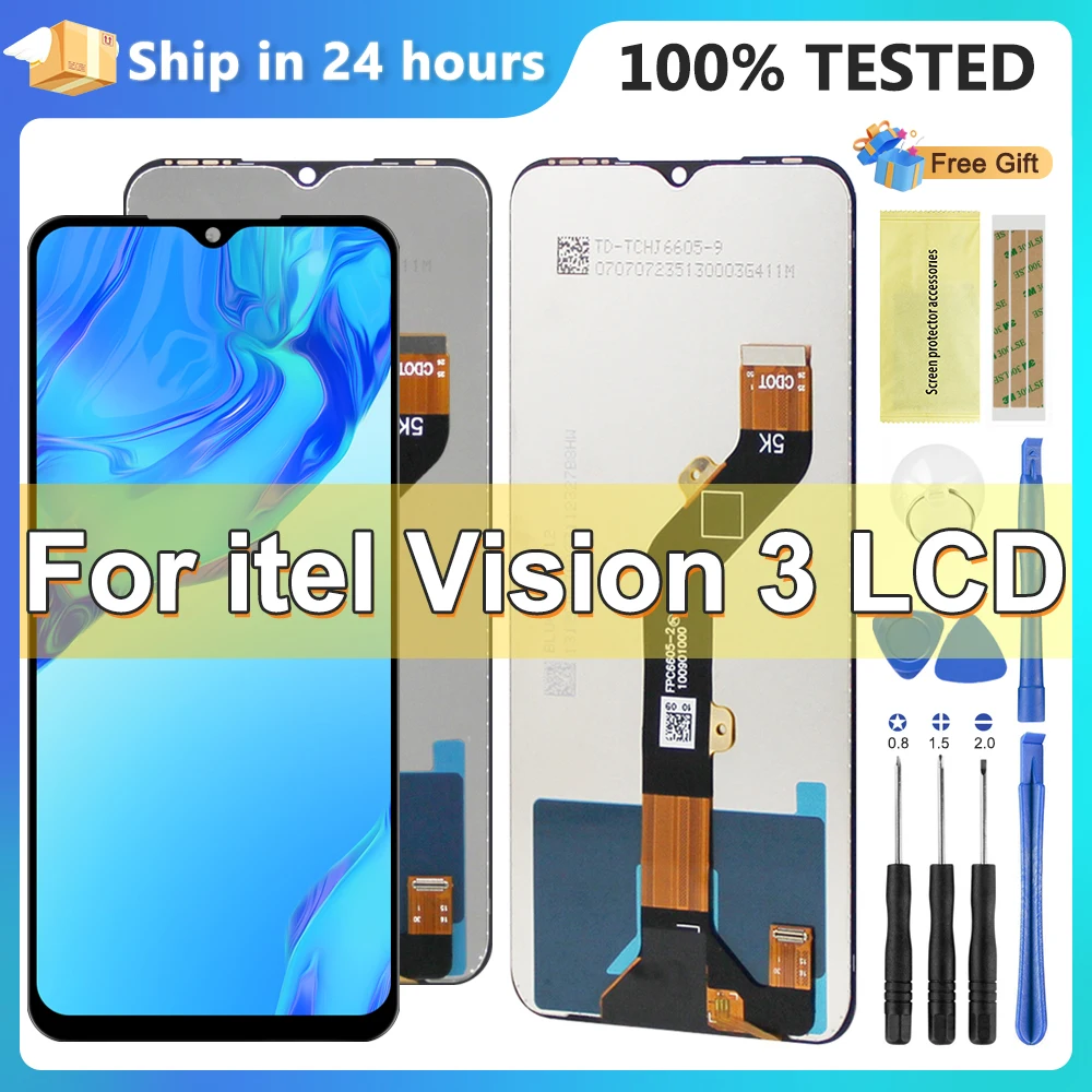 

Оригинальный дисплей для Itel Vision 3 s661L, ЖК-дисплей, детали для замены сенсорного экрана Itel Vision 3