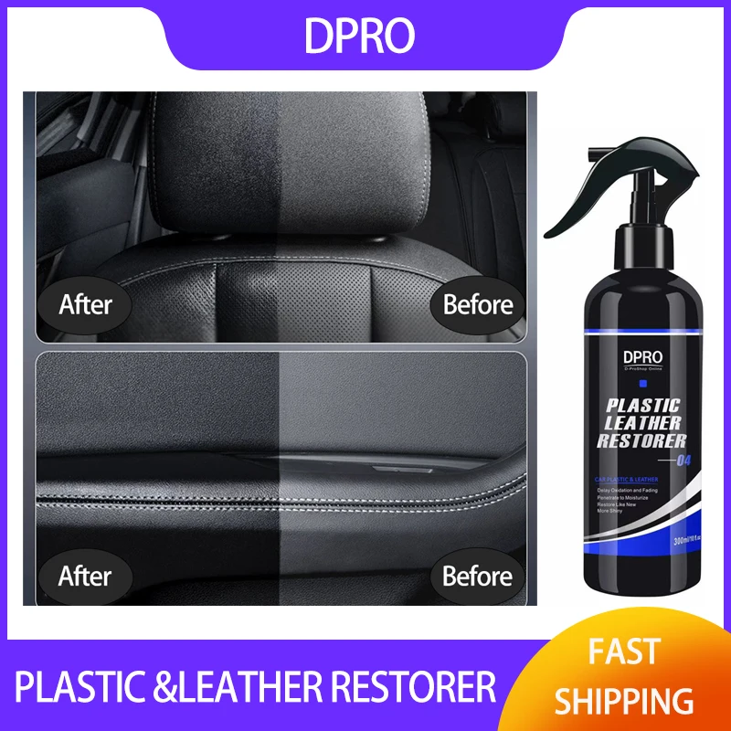 Dpro Car Plastic Restore Leather Polish Black Plastic Renewer Trim Wax Nano Spray Renovator Cappotto Impermeabile Car Detailing Vm-04