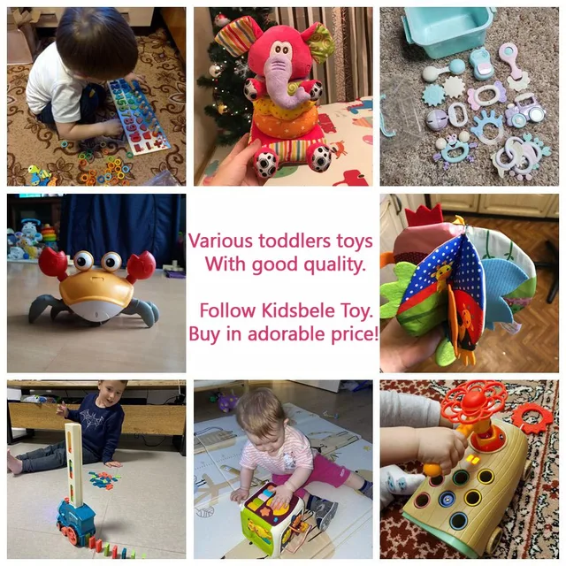 Baby Activity Cube Toddler Toys 7 in 1 Educational Shape Sorter Musical Toy Bead Maze Counting Discovery Toys For Kids Learning 6