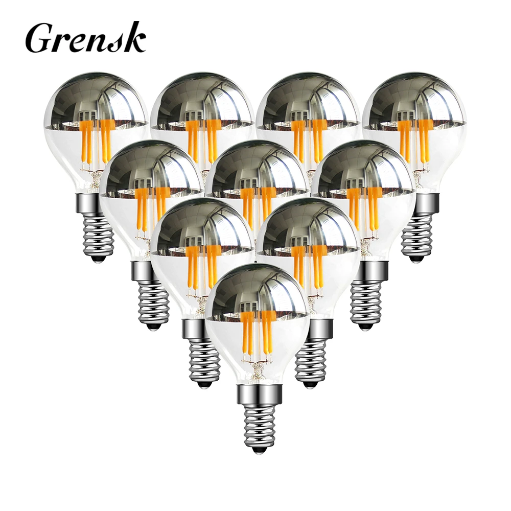 Aanpassingsvermogen Rondsel Verwijdering Decorative Filament Bulbs E14 | Filament Retro Led Lamp E14 - G45 Globe E14  Led Lamp - Aliexpress