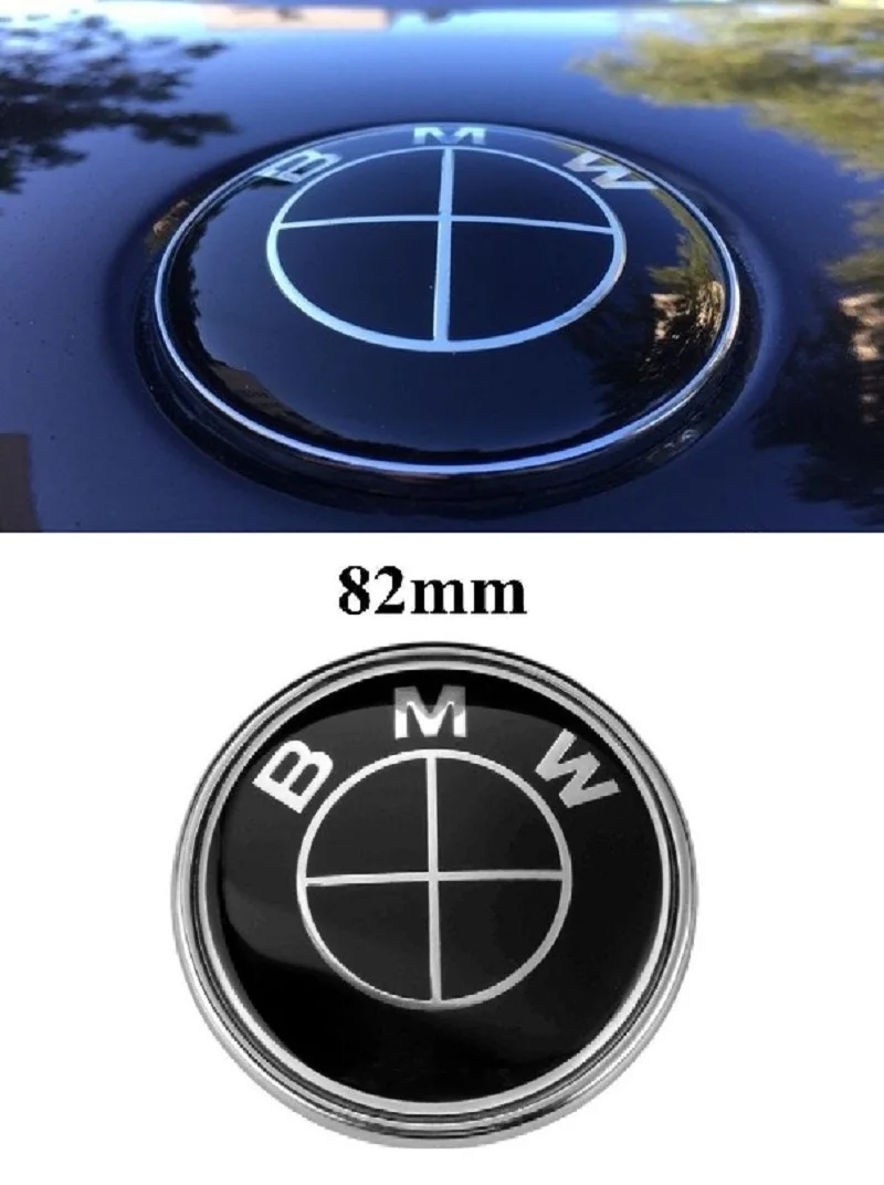 Emblem für BMW/abzeichen Haube/stamm BMW 82mm 51148132375 Schwarz