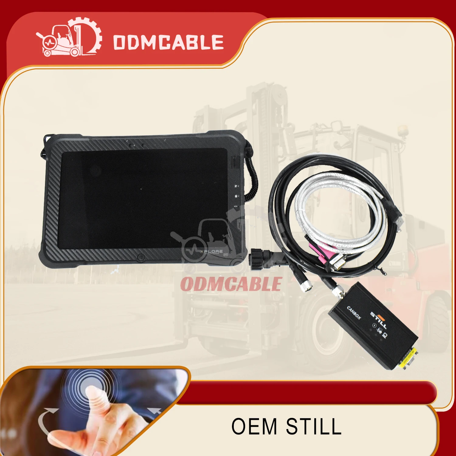For Still Diagnostic Scanner cable Usb Canbox Adapter 50983605400 Forklift Diagnostic Kit Trucks Diagnosis Tool XPLORE TABLET