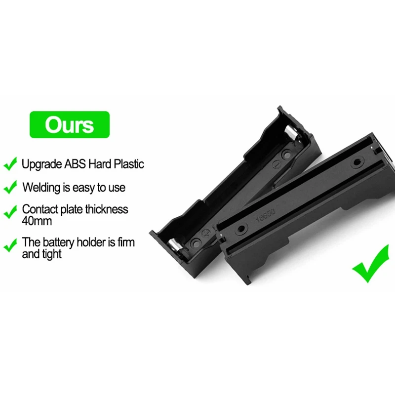 ABS DIY 18650 Battery Holders Case 5 Pcs For 1 Slot 3.7V 18650 Battery Box With Hard Pin Easy install battery storage box battery case battery holder battery box