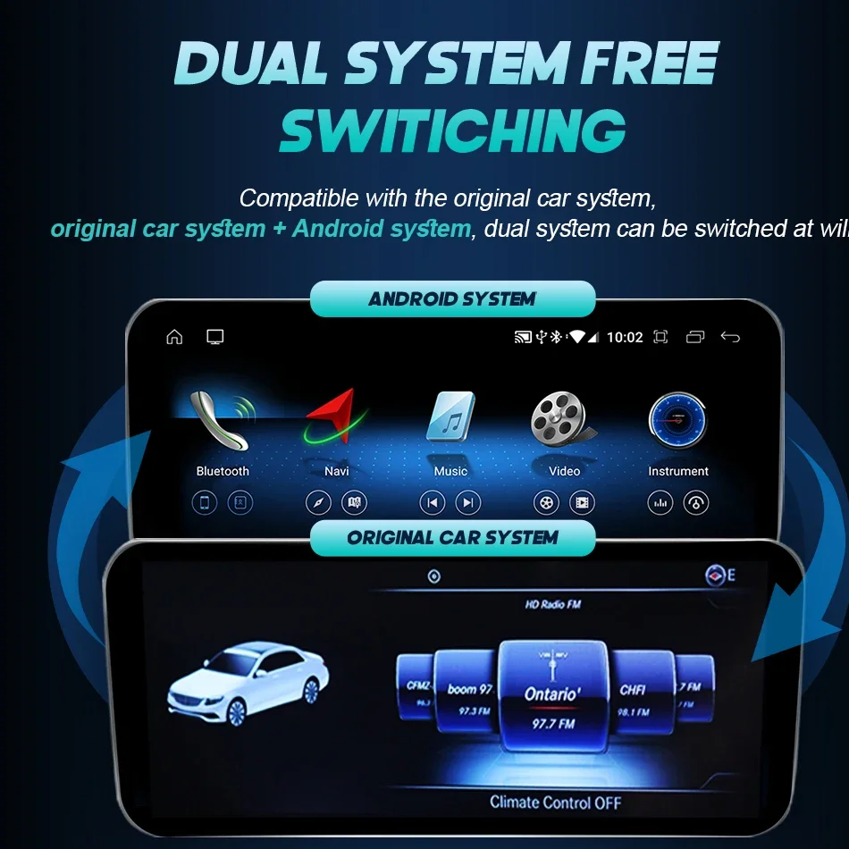 Android 14 Wireless CarPlay For Mercedes Benz C Class W205 GLC X253 V W446 2015-Car Multimedia Navigation GPS DSP 4G WiFi wireless carplay adapter wireless carplay smart carplay box