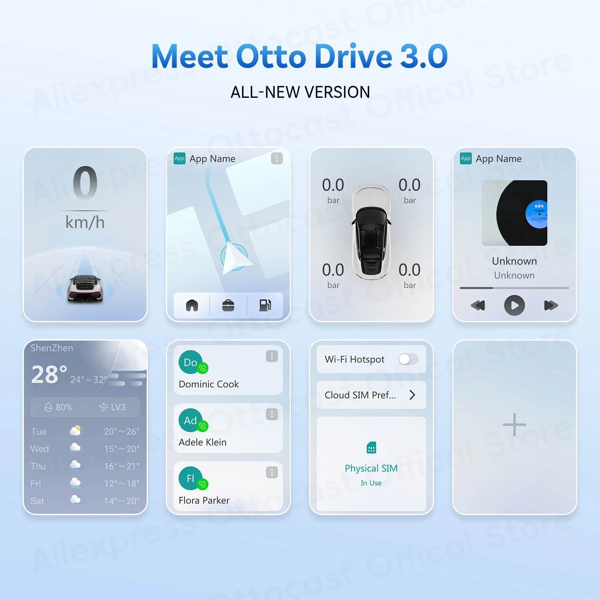 OTTOCAST P3 PRO AI Box Smart SM6225 Android Box Wireless CarPlay