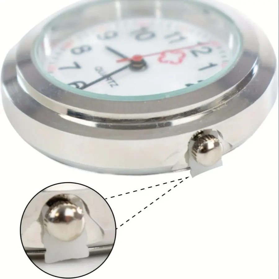 1pc Silicone Nurse Brooch Watch, Medical Student Watch,Minimalist Women's Chest Watch,Manufacturer Customizable Logo Nurse Watch