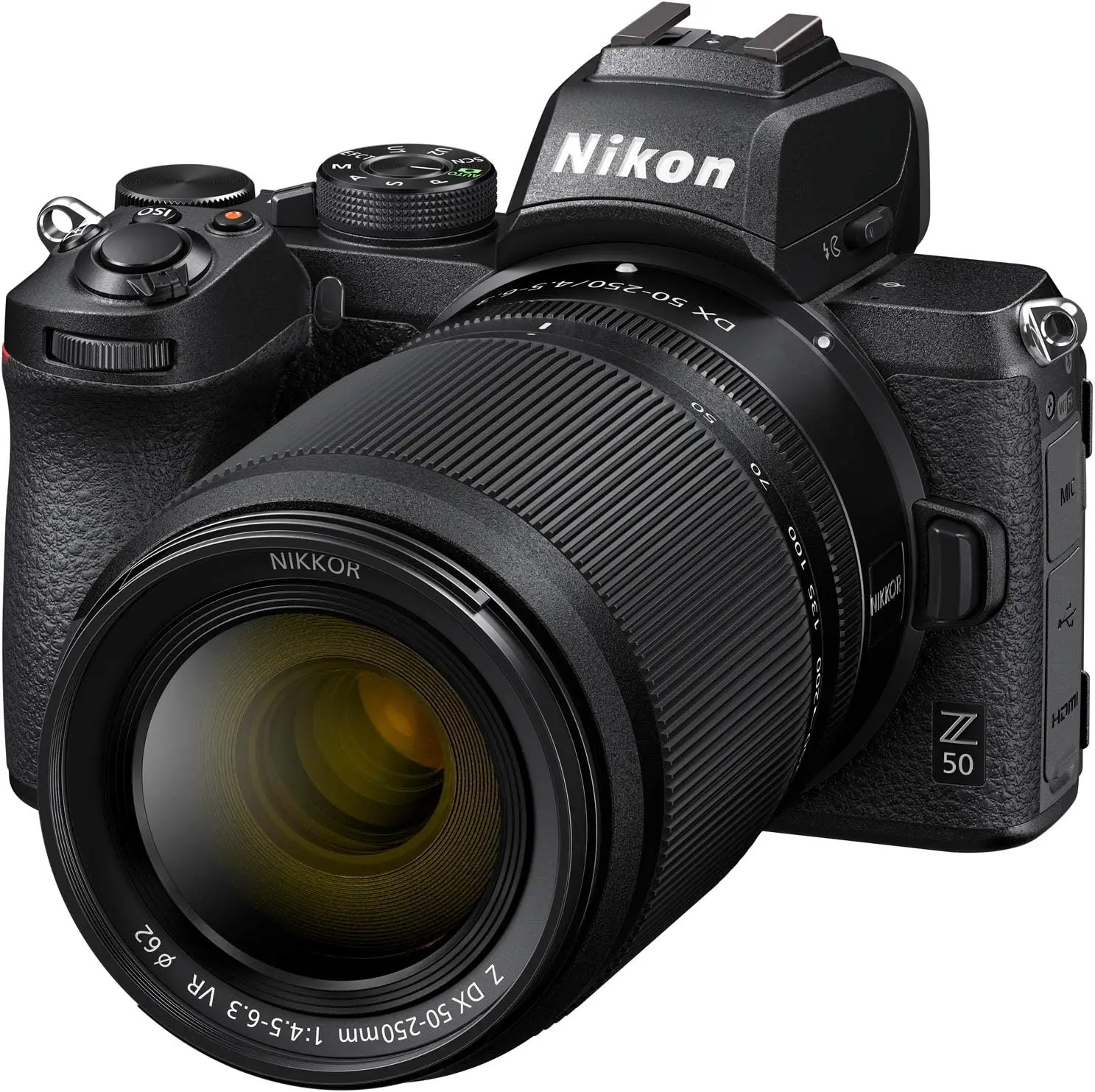 Ni kkon Z50 Mirrorless Camera Body 4K UHD DX-Format 2 Lens Kit NIKKOR Z DX 16-50mm F/3.5-6.3 VR + Z DX 50-250mm