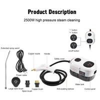 Nettoyeur à vapeur Intelligent domestique, haute pression, haute température, 2500W, climatiseur, cuisine, voiture, 220V/110V 6