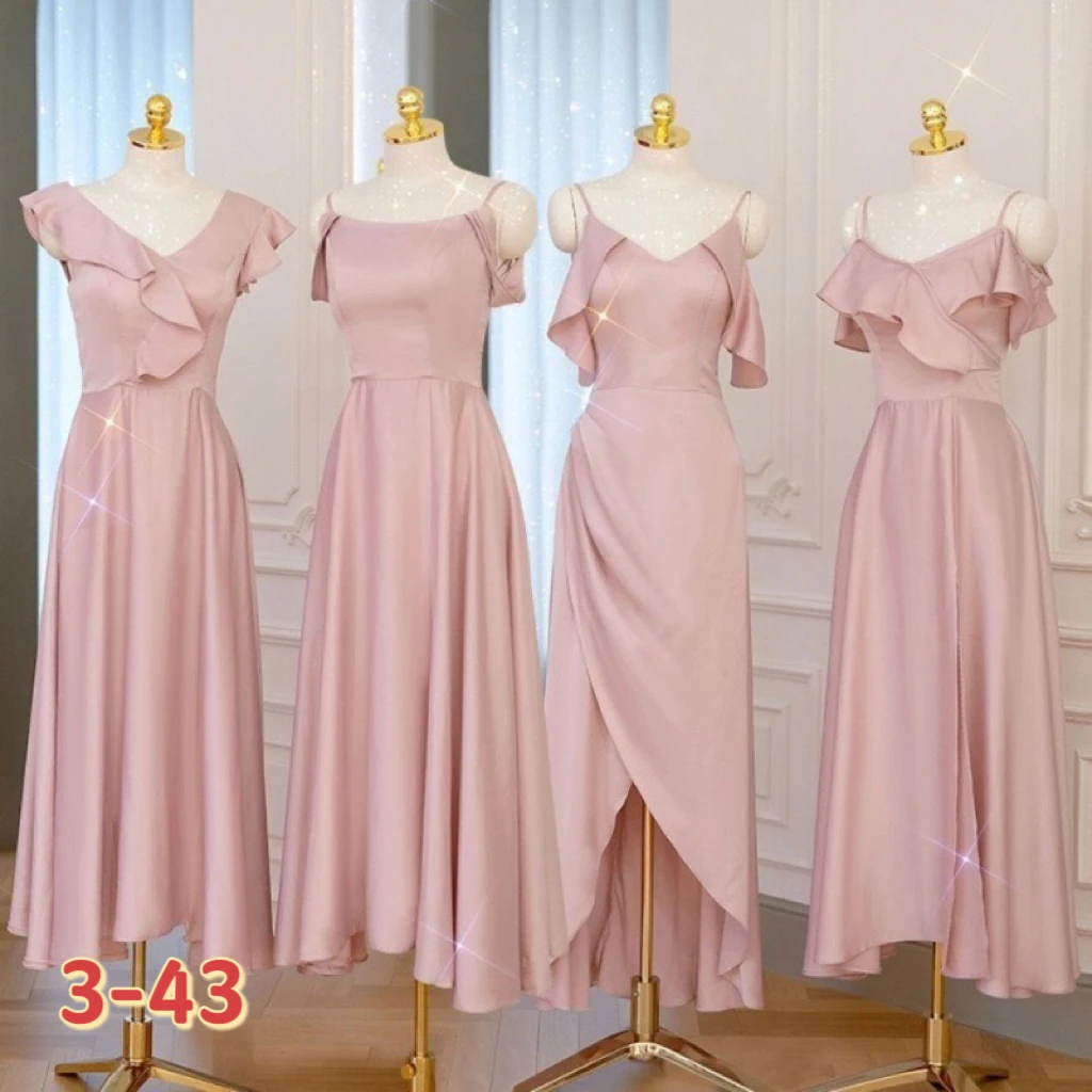 

Pink bridesmaid dresses
