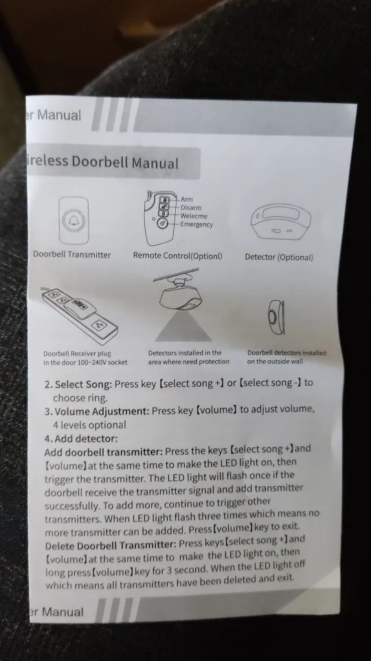 Waterproof Doorbell Outdoor Wireless Doorbell photo review