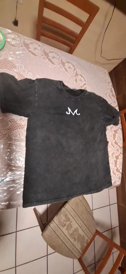 Anime Dragon Ball Z Vegeta Vintage Wash T-Shirt Short Sleeve Loose Sports Fitness T-Shirt Men's Harajuku Clothing Dragon Ball