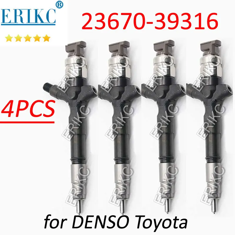 

for DENSO 23670-39316 Toyota Hilux 2367039316 Common Rail Injection Nozzle 23670 39316 Truck Diesel Parts Injector Set 4pcs