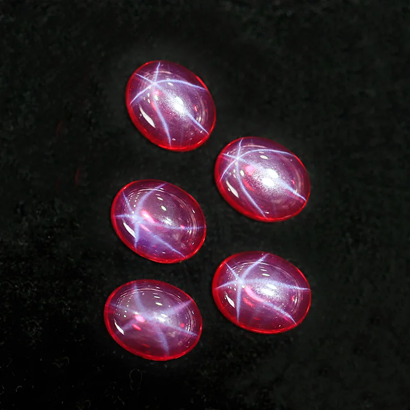 Pretty Natural Star Ruby (Observe under light) Oval Flat Cut 13&times;18mm VVS Loose Gemstones for Jewelry Making/Collection/Inlay