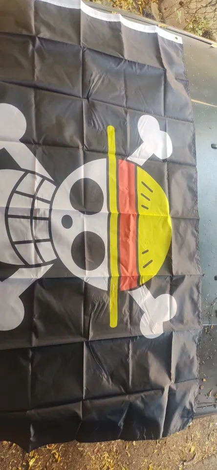 Bandera ONE PIECE - Sombrero De Paja 50x60 Cm, Oficial ABYstyle, Decoración Fan Pirateada