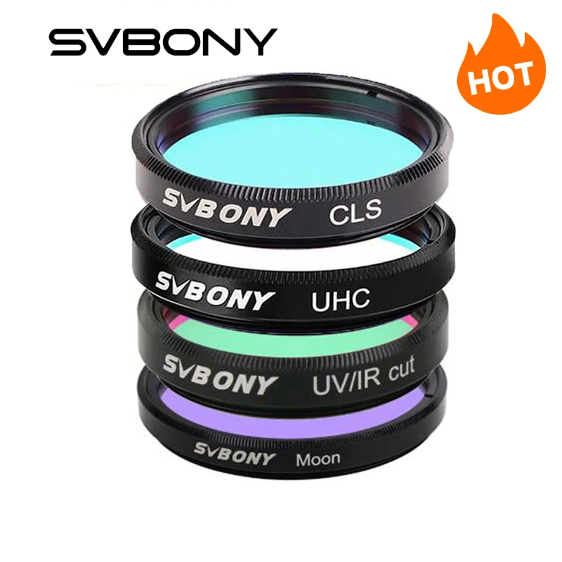 SVBONY 1.25'' UHC + UV-IR + CLS Telescope Filters Set