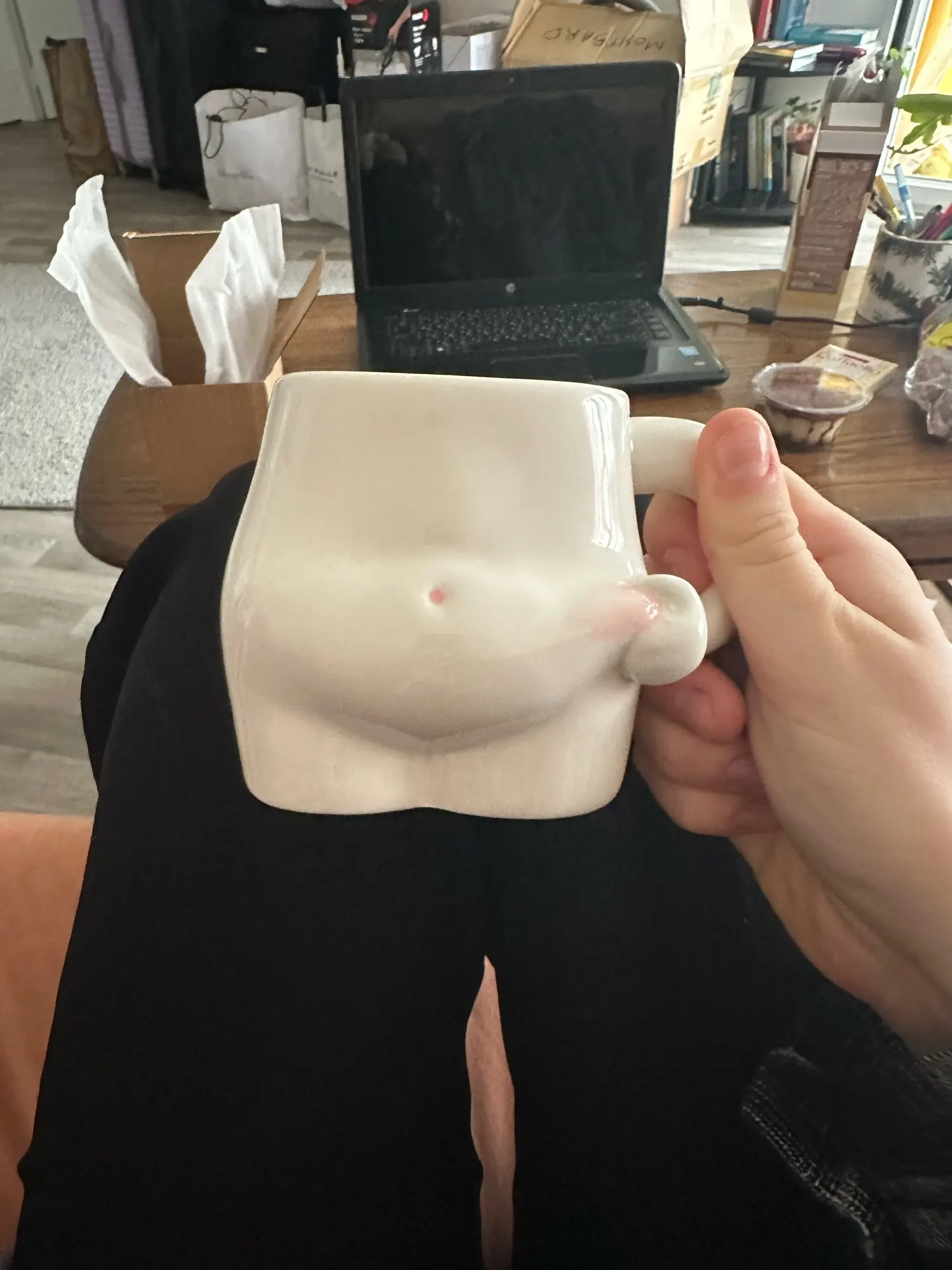 Belly Ceramic Mug, customer photo