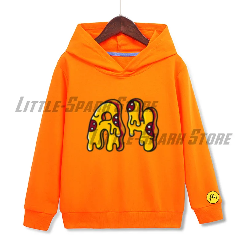 

а4 мерч Lamba Boy Girl Hoodies Autumn Cotton Пицца А4 Children Hooded sweatshirts Tops Влад Бумага А4 Children clothing girls