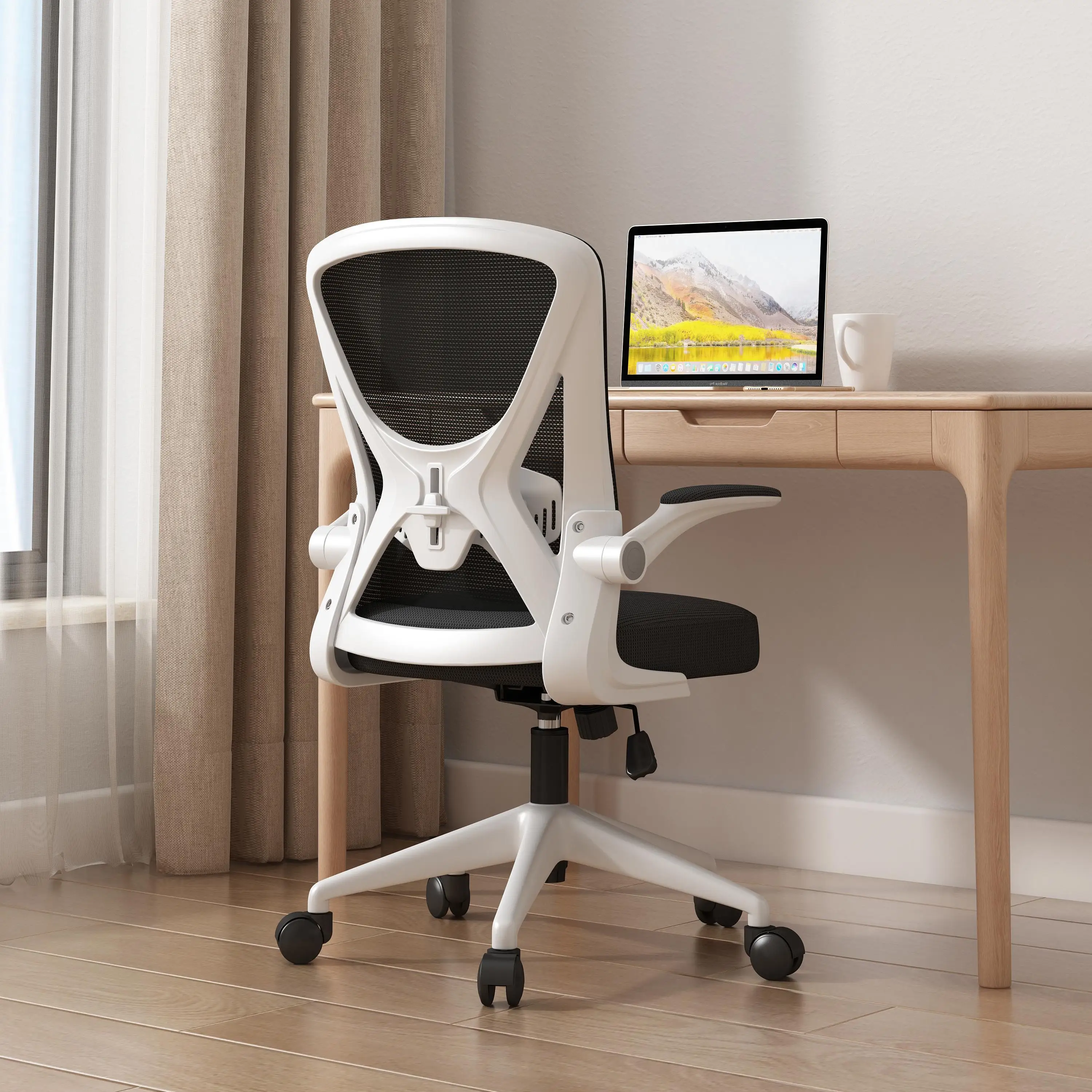 Silla Oficina Ergonomica Con Soporte Lumbar Ajustable