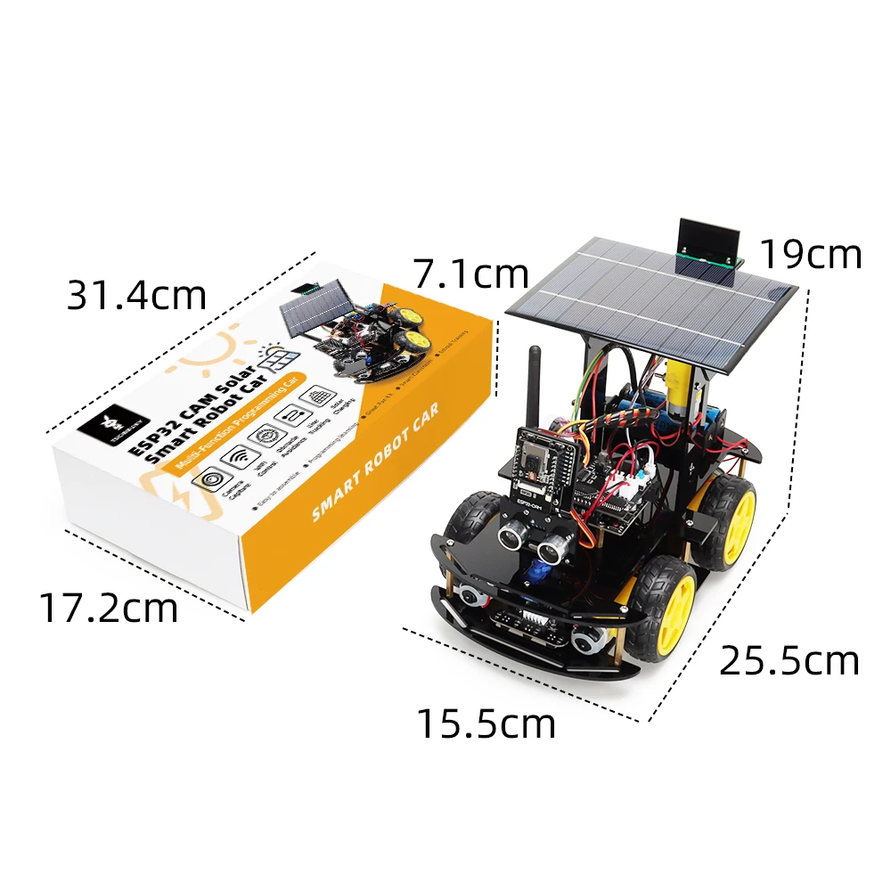 Tscinbuny ESP32 Automation Kits for Arduino Solar Tracking Smart Robot Car Kit Artificial Intelligence Consumer Electronics