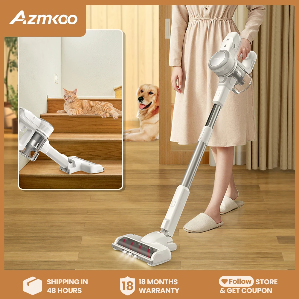 

AZKMOO 3 in 1 Vacuum Cleaner 26KPA Strong Suction Portable Wireless Cleaning Machine for Home Carpet Sofa Pet Hair Handy Cleaner