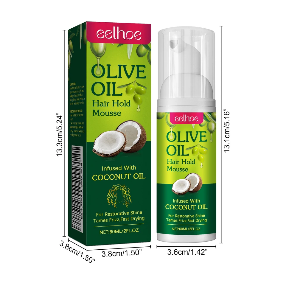 Olive Oil Hair Hold Mousse for Volume and Softness