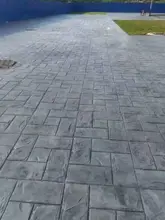  Concrete Embossed Floor mold Compression molding material Cement pavement Printing Construction Fan-shaped Stone Pattern 