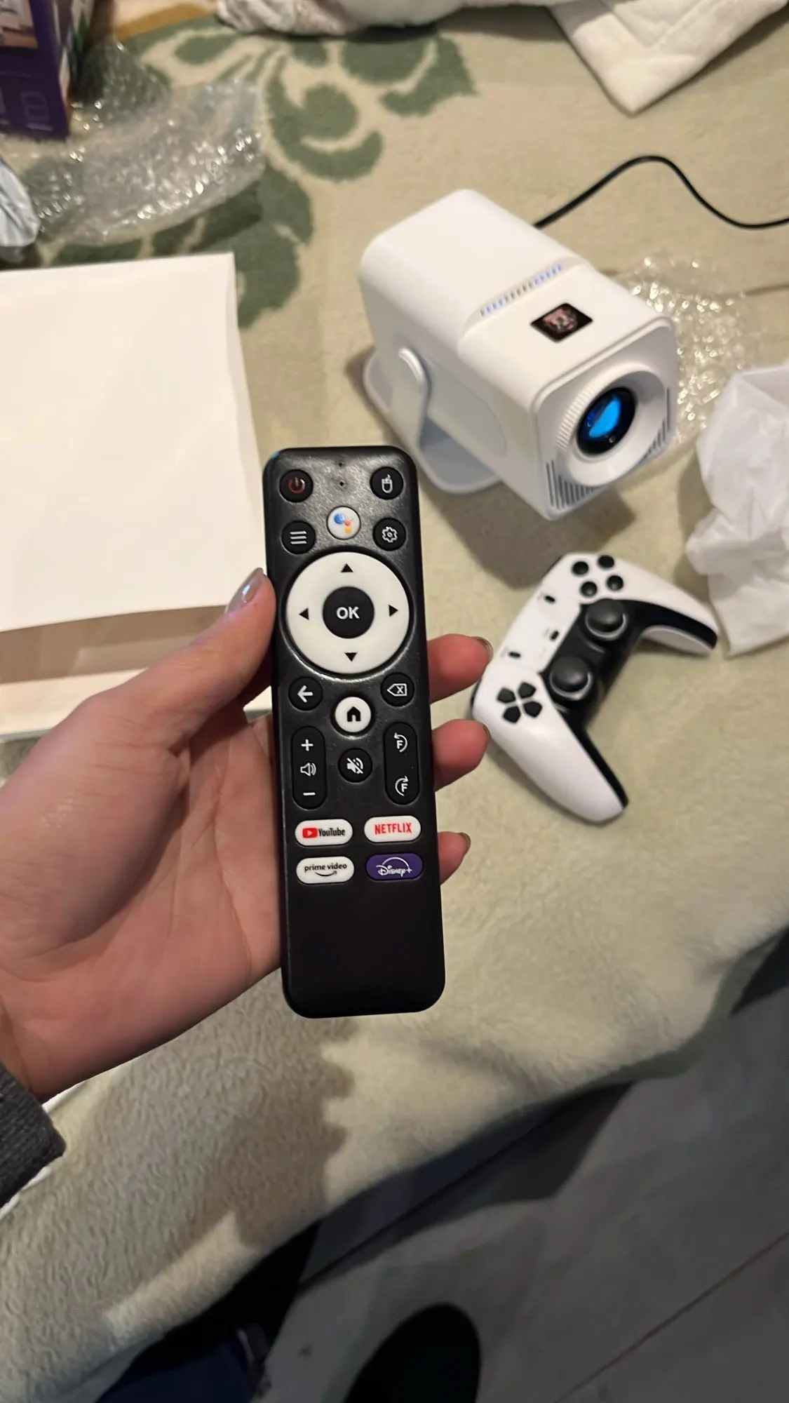 HCS350 Mini Projecteur Portable Sans Fil Avec WiFi & Bluetooth, Console