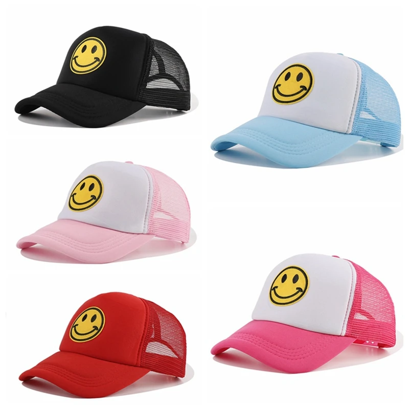 Smile Face Baseball Cap Smiling Face Happy Dad Hat Embroidery Cap