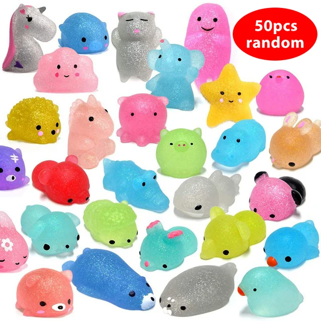 50PcsMini Squishy Toy Cute Mochi Animal Squeeze Antistress Toys For Children Adults Kawaii Slow Rising Stress Relief Toys Gifts 1