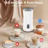 4 in 1 Electric Milk Frother 400W Automatic Milk Heater Hot and Cold Milk Frother Non-stick Coating Hot Chocolate Maker - 240ml 3