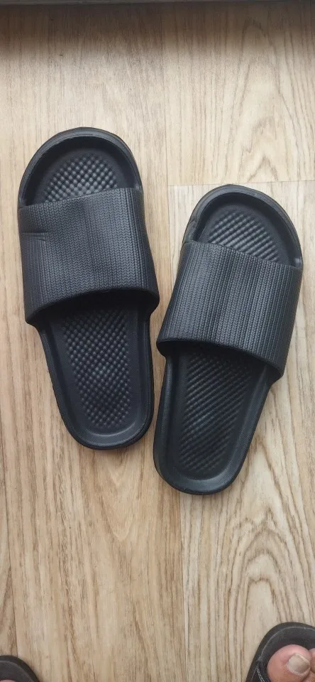 Soft Sole Massage Shower Shoes for Women Men Couples Waterproof Non-slip Home Leisure Fashion Bathroom Slippers photo review