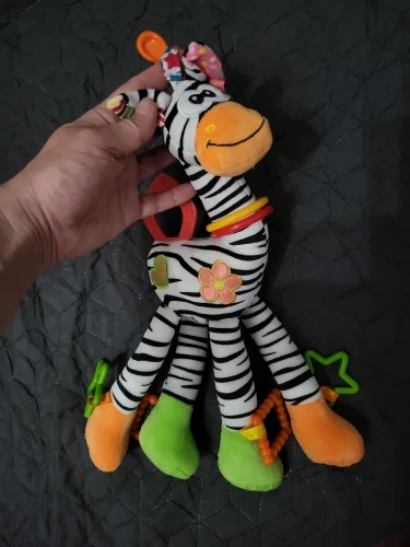 Soft Giraffe Animal Handbills Rattles Plush Infant Toddler Car Bed Hanging Toy photo review