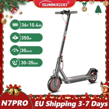 SUNNIGOO N7PRO 350W Scooter elettrico per adulti con APP 36V 10.4Ah Escooter 30 km/h Monopattino leggero a lungo raggio 30 km