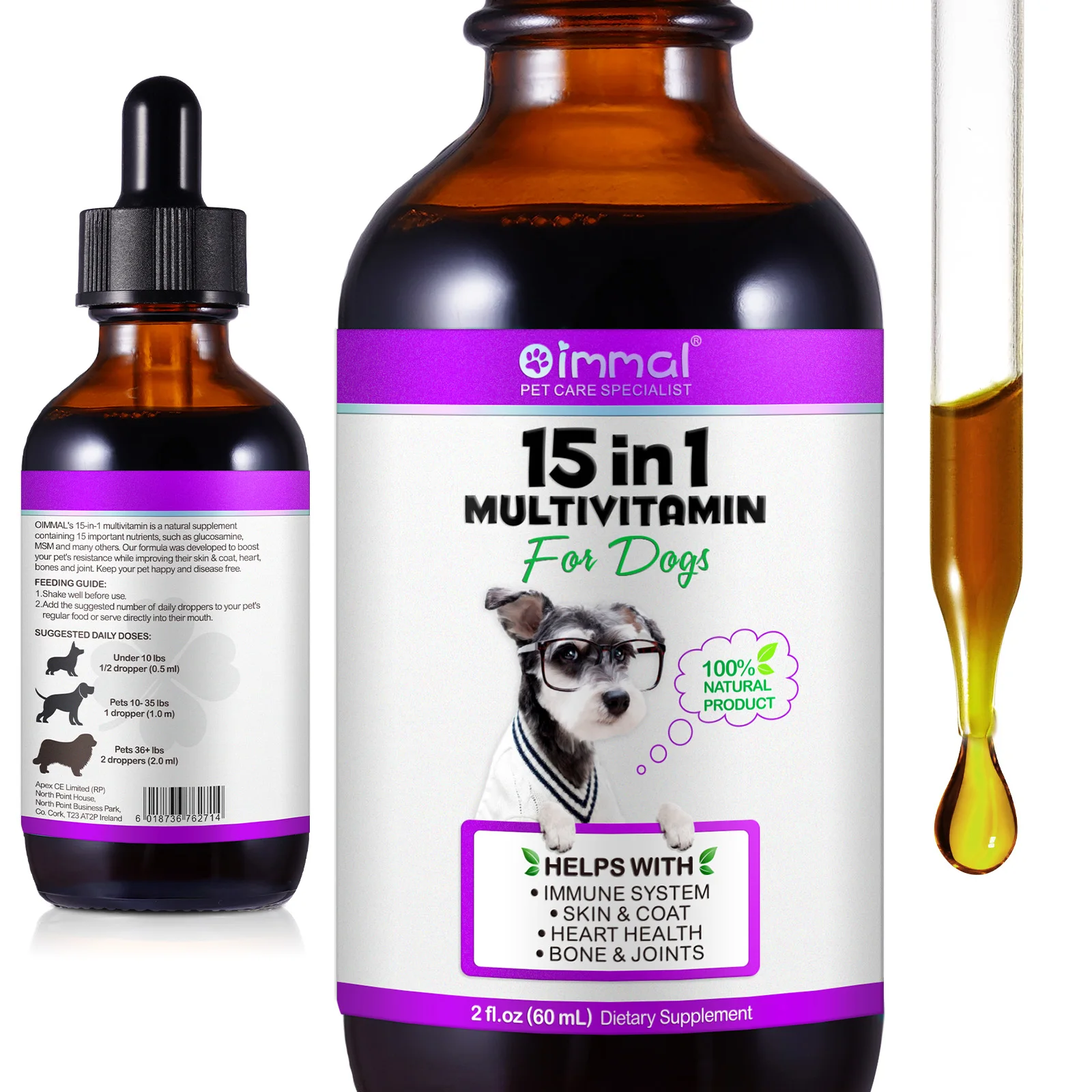 15 in 1 Multivitamin Liquid Supplement for Dogs
