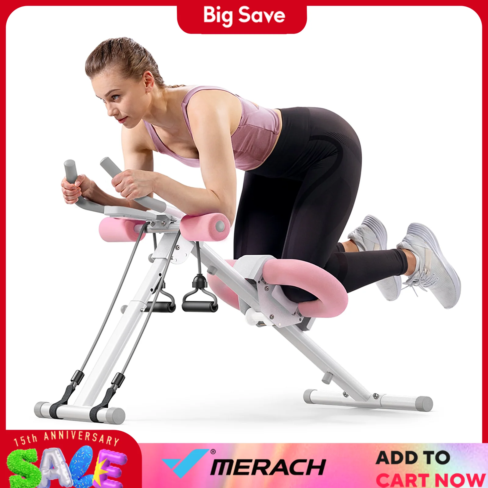 MERACH Adjustable Ab Trainer 1