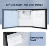 ICYGLEE 1.7 Cu.Ft Mini Fridge with Freezer Reversible Single Door Compact Refrigerator Adjustable Fridge for Bedroom Office Dorm 4