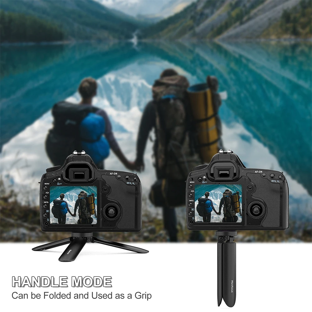 Mini Trépied Portable 12kg Alliage Aluminium 1/4 Pouce pour GoPro DSLR