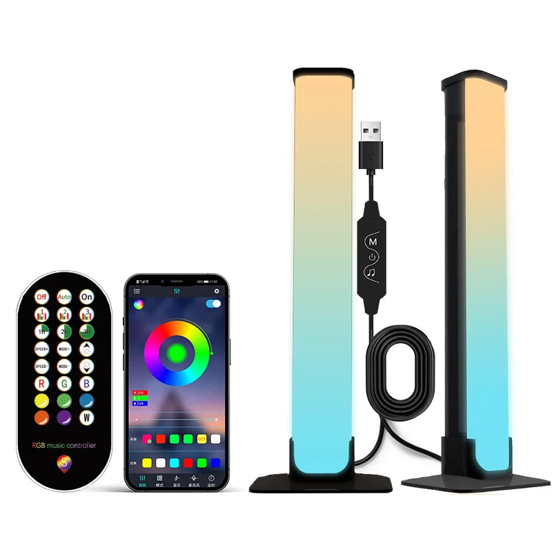 

Умная светодиодная подсветка etrnLED RGB для игровой комнаты, 5 В, USB-приложение и пульт дистанционного управления