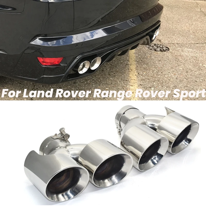 Quad Exhaust Tip For Land Rover Range Rover Sport 20142017 Changed SVR Bodykit Muffler Tip