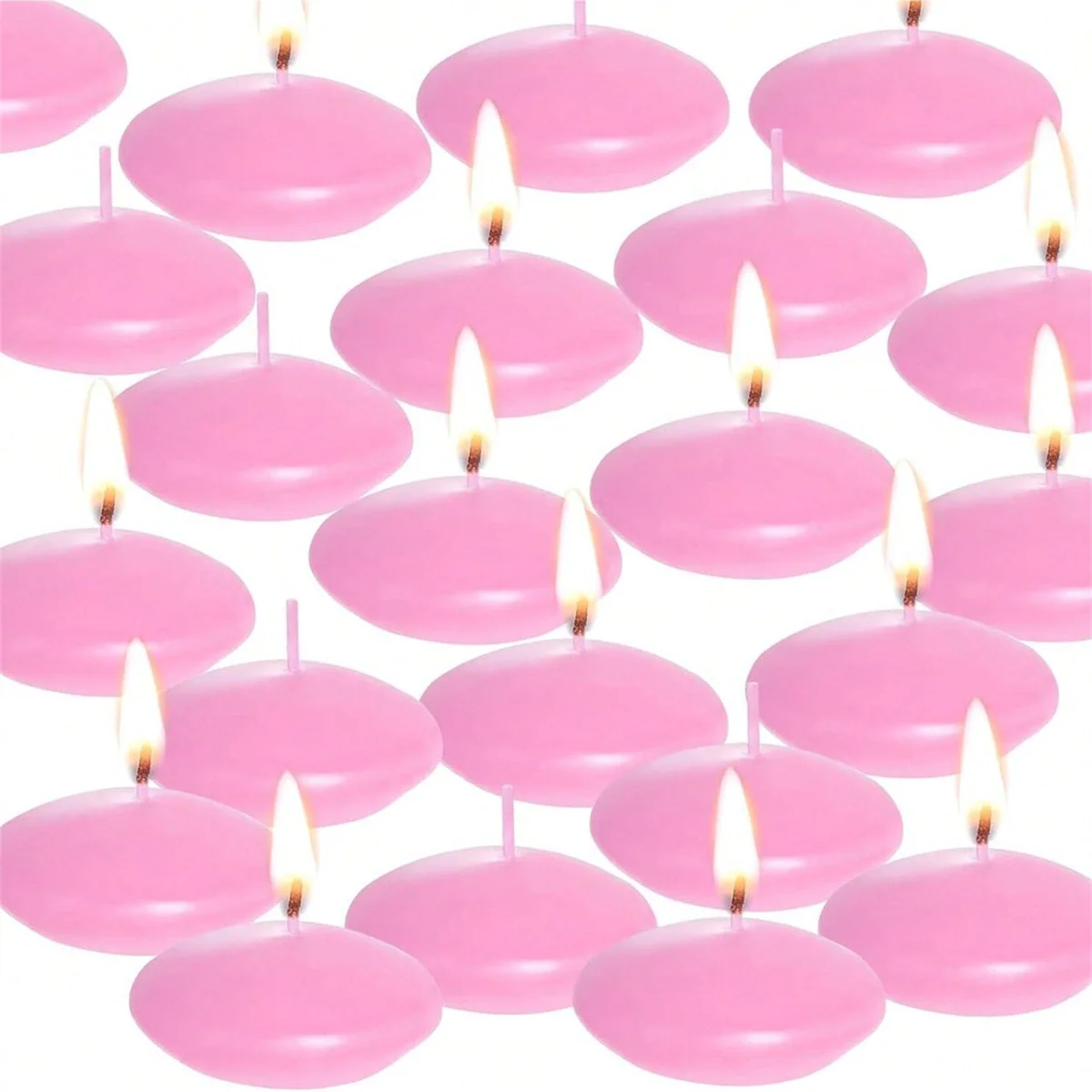 נרות צבעוניים צפים לקישוט