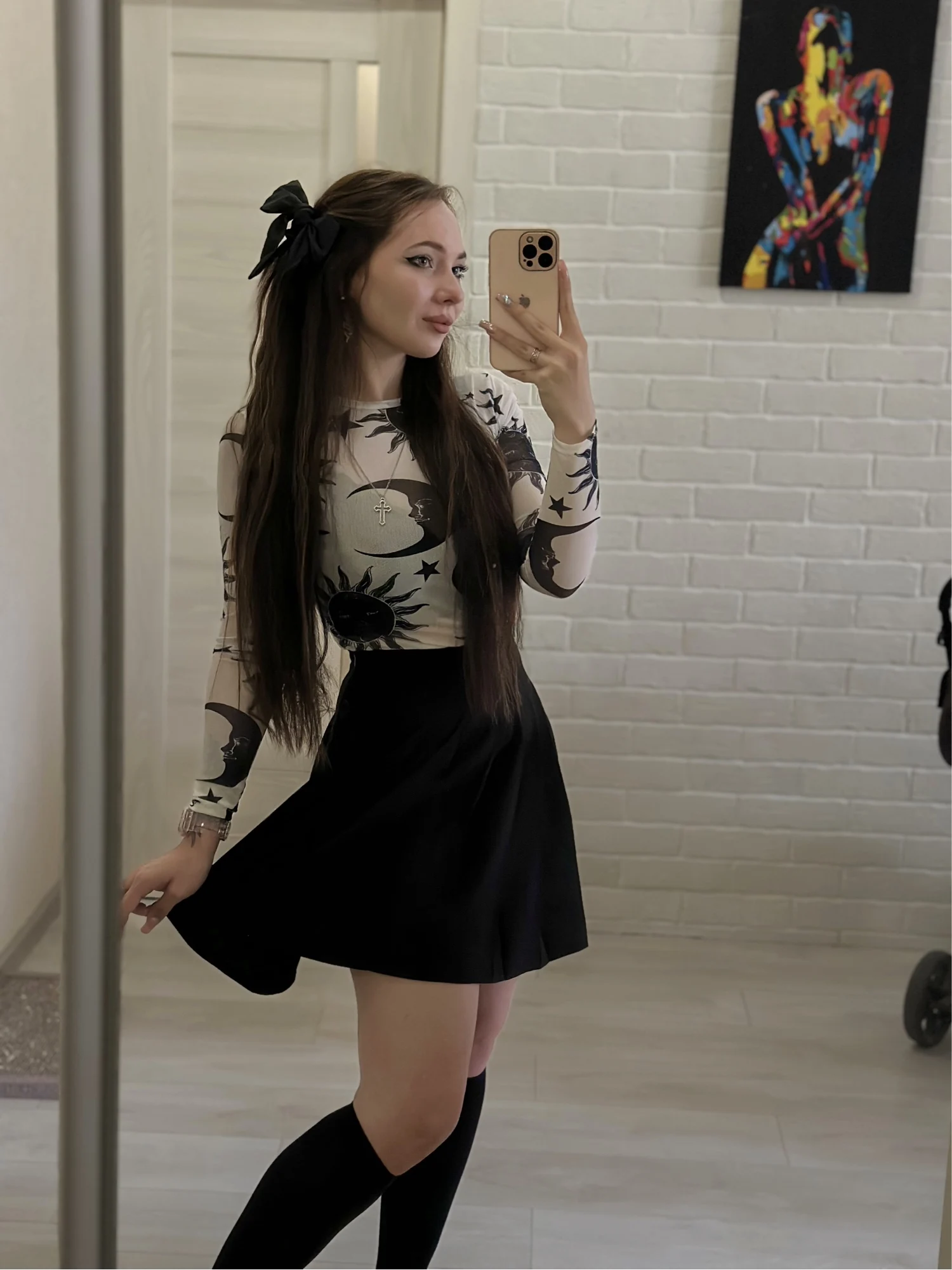 Sun and Moon Crop Top, customer photo
