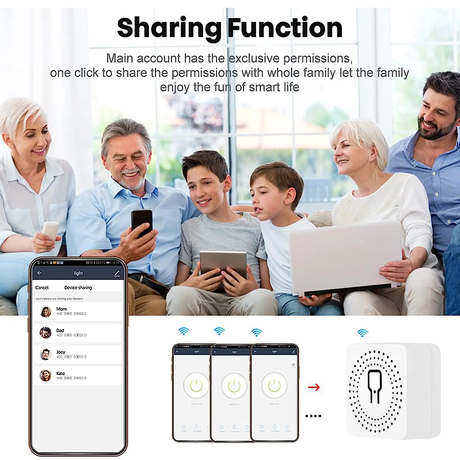 Tuya 63A Wifi Smart Circuit Breake Power Meterr Power Monitor Electricity Meter
