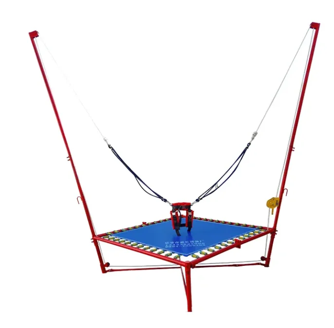 Cheap carnival rides kids bungee jumping bed portable trampoline amusement rides for kids single-person