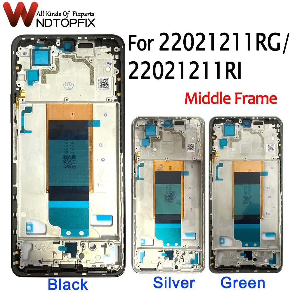 

6.67" For Xiaomi Poco F4 Middle Frame Front Bezel Frame Faceplate Housing Case 22021211RG 22021211RI Middle Frame Replace Parts