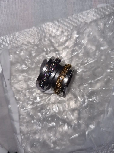 Rostfritt stål roterbar parring högkvalitativ spinnerkedja roterbara ringar för kvinnor man punk smycken festgåva