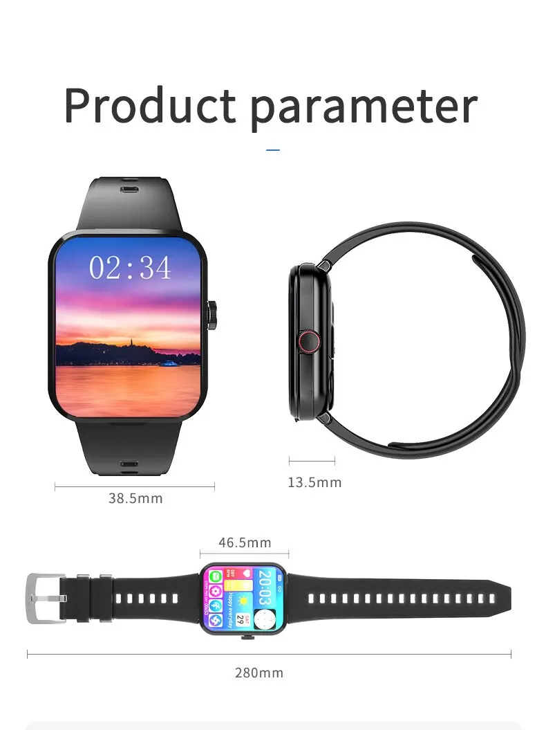 Ʈ ġ TWS 2 In 1  ȭ   ̾ 1.91 ġ    м Smartwatch ȵ̵ IOS