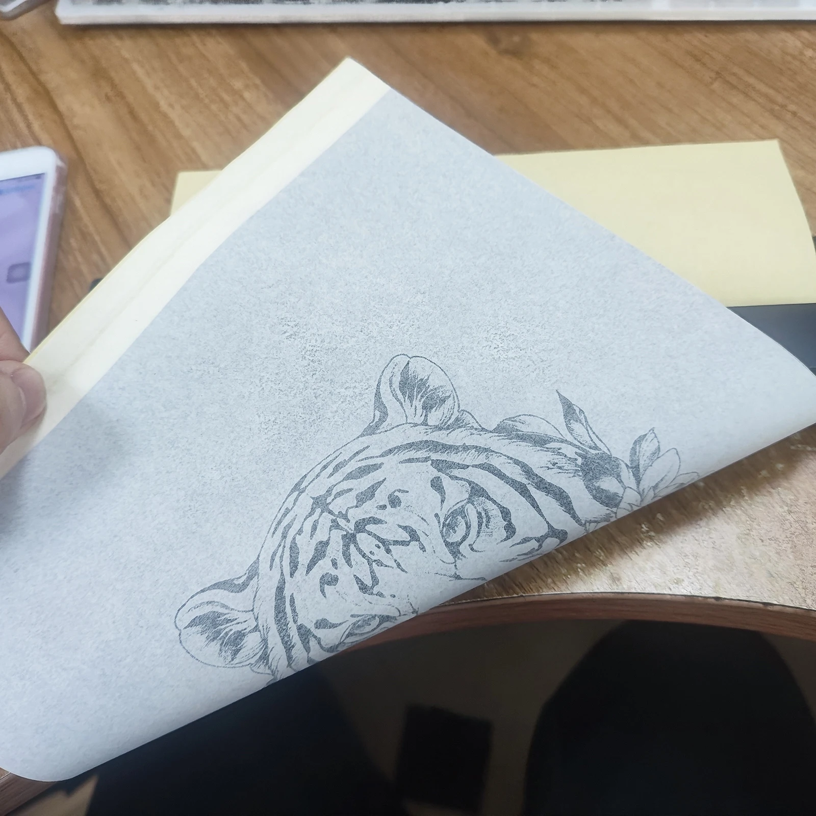 Tattoo Transfer Paper A4 Size DIY Stencil Tracing Paper Carbon Thermal Copy Paper for Tattoo Copier Tattooists Tattoo Supplies - 2