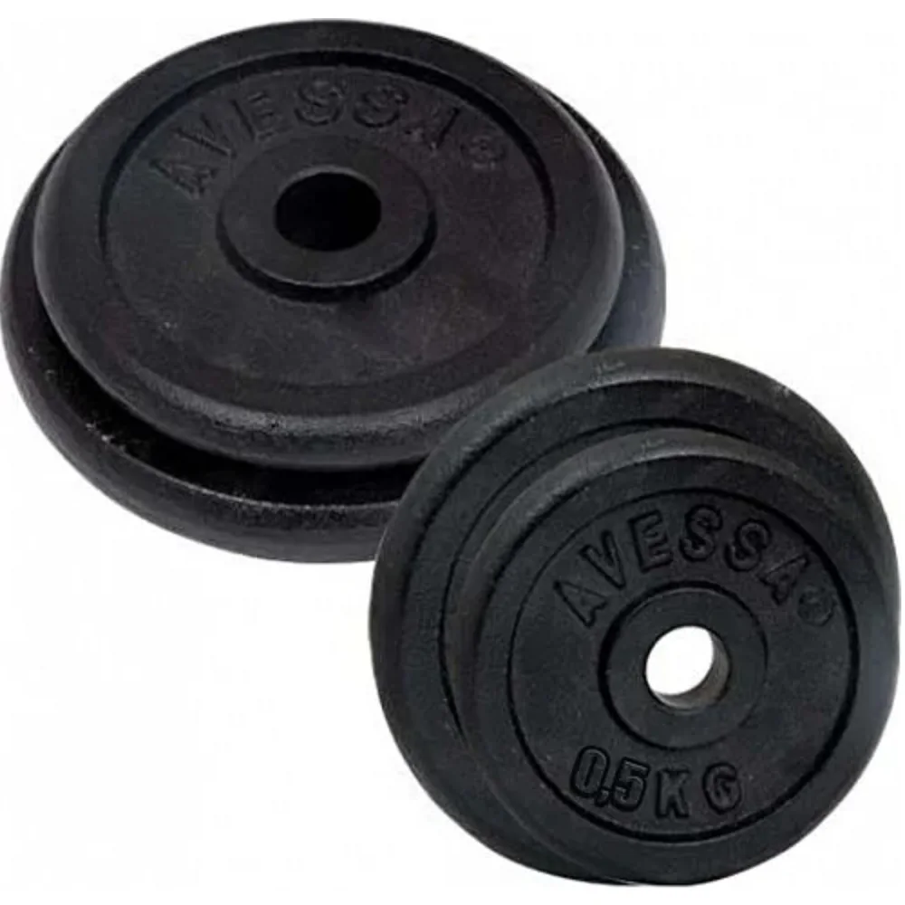 

2 Pcs 0.5 kg Dumbbell Disk Weights For Fitness Weight lifting Crossfit Equipment Barbell Gym Muscle Strength Exercise Barbell
